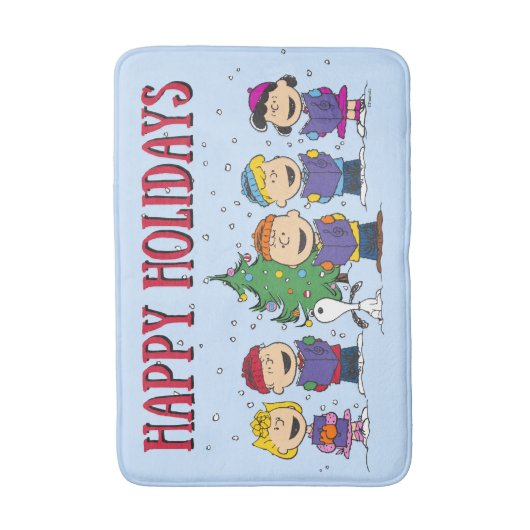 pinda's | KerstCaroling Badmat (Voorkant Verticaal)