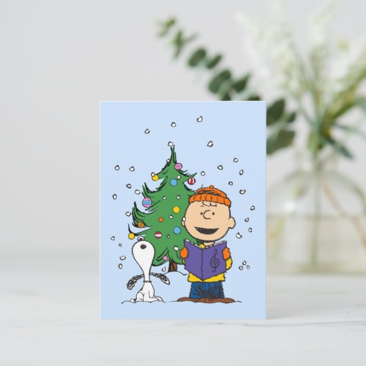 pinda's | KerstCaroling Briefkaart (Staand voorkant)