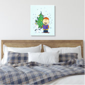 pinda's | KerstCaroling Canvas Afdruk (Insitu (Slaapkamer))