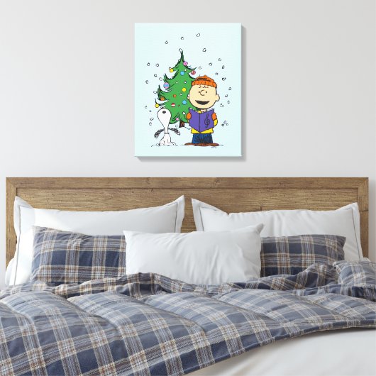 pinda's | KerstCaroling Canvas Afdruk (Insitu (Slaapkamer))