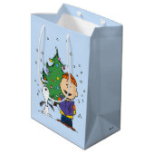 pinda's | KerstCaroling Medium Cadeauzakje (Achterkant Gekanteld)