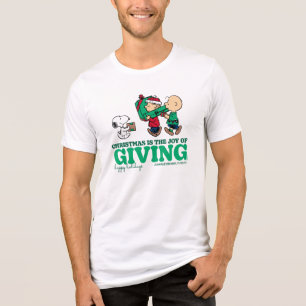 Pinda's Kerstmis is de vreugde van het geven Tri-Blend Shirt