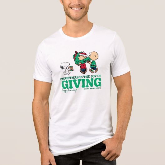 Pinda's | Kerstmis is de vreugde van het geven Tri-Blend Shirt (Voorkant)