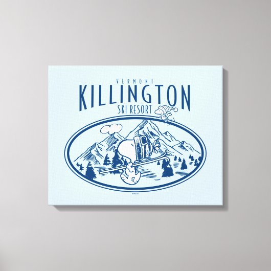pinda's | Killington Ski Resort Vermont Canvas Afdruk (Voorkant)