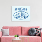 pinda's | Killington Ski Resort Vermont Canvas Afdruk (Insitu (Woonkamer))