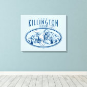 pinda's | Killington Ski Resort Vermont Canvas Afdruk (Insitu (Houten vloer))