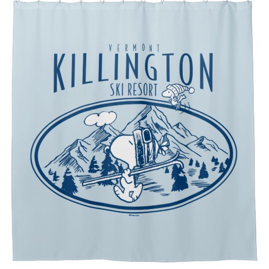pinda's | Killington Ski Resort Vermont Douchegordijn (Voorkant)