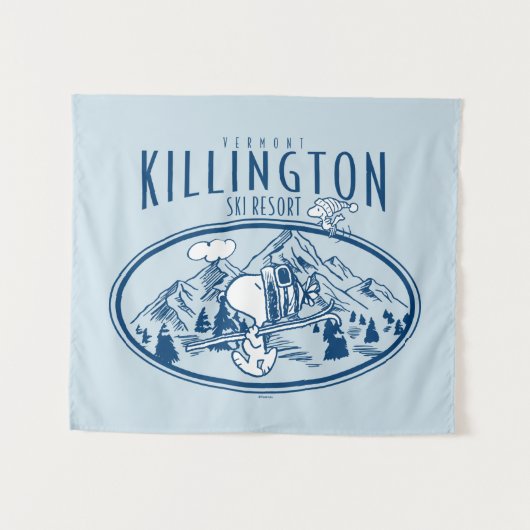 pinda's | Killington Ski Resort Vermont Wandkleed (Voorkant (horizontaal))