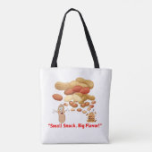Pinda's kleine snack tote bag (Achterkant)