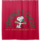 pinda's | Koekjes en cacao Douchegordijn (Voorkant)