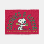 pinda's | Koekjes en cacao Fleece Deken (Voorkant (Horizontaal))