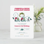 pinda's | Koekjes en cacao - uitnodiging voor de g (Staand voorkant)