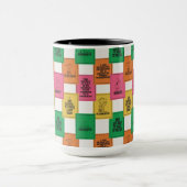 pinda's | Leuk Colorblock Patroon Mok (Midden)