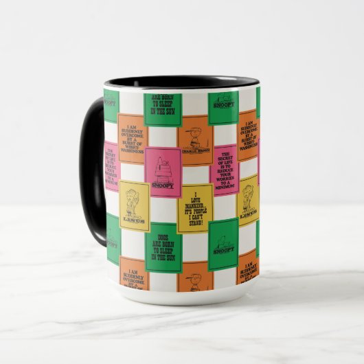 pinda's | Leuk Colorblock Patroon Mok (Voorkant links)