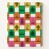 pinda's | Leuk Colorblock Patroon Notitieboek (Achterkant)