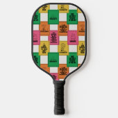 pinda's | Leuk Colorblock Patroon Pickleball Paddle (Voorkant)