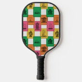 pinda's | Leuk Colorblock Patroon Pickleball Paddle (Achterkant)