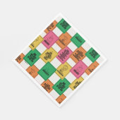 pinda's | Leuk Colorblock Patroon Servet (Hoek)