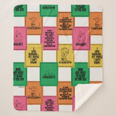 pinda's | Leuk Colorblock Patroon Sherpa Deken (Voorkant)