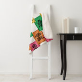 pinda's | Leuk Colorblock Patroon Sherpa Deken (In situ)