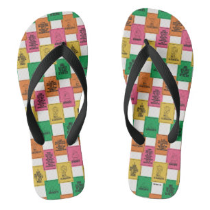 pinda's   Leuk Colorblock Patroon Teenslippers