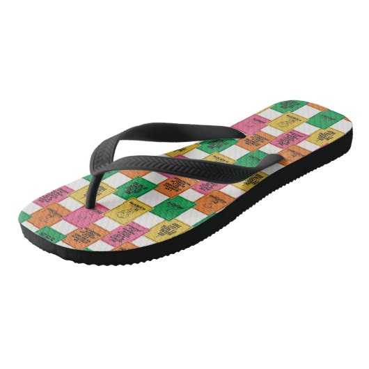pinda's | Leuk Colorblock Patroon Teenslippers (Schuin)