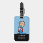 pinda's | Linus Blanket Smile Bagagelabel (Voorkant verticaal)