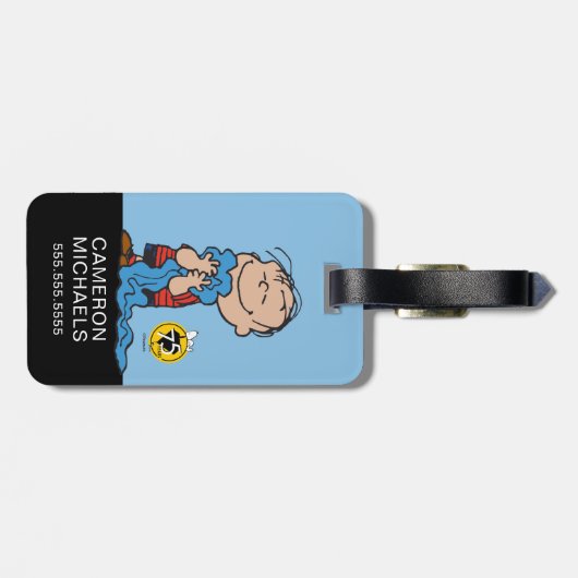 pinda's | Linus Blanket Smile Bagagelabel (Achterkant horizontaal)