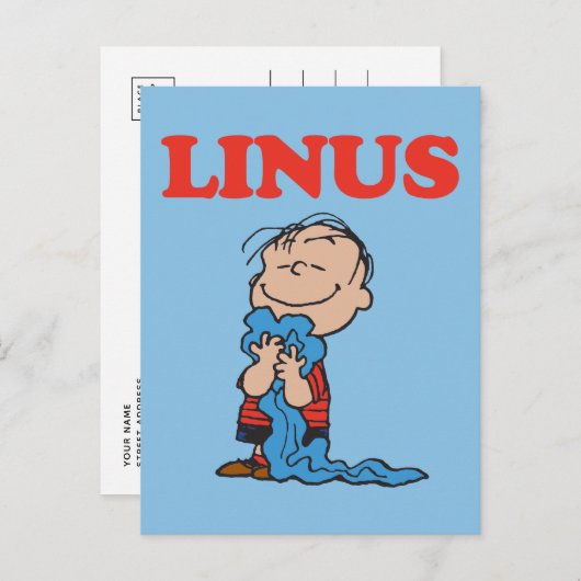 pinda's | Linus Blanket Smile Briefkaart (Voorkant / Achterkant)