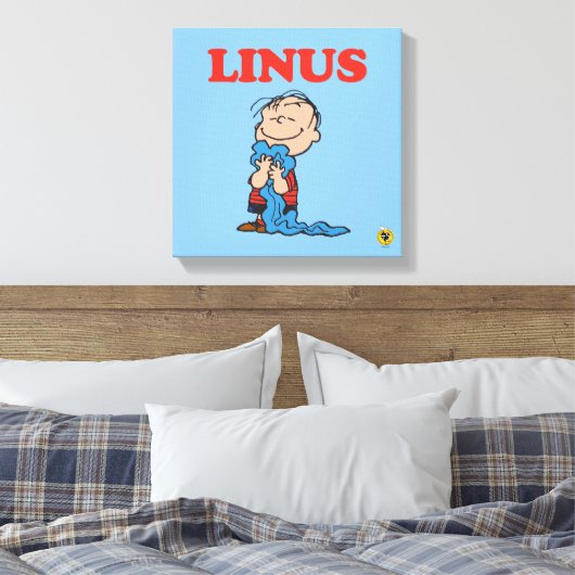 pinda's | Linus Blanket Smile Canvas Afdruk (Insitu (Slaapkamer))