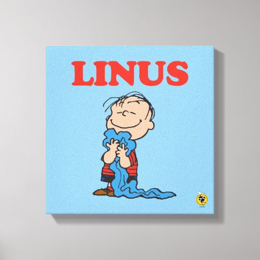 pinda's | Linus Blanket Smile Canvas Afdruk (Voorkant)