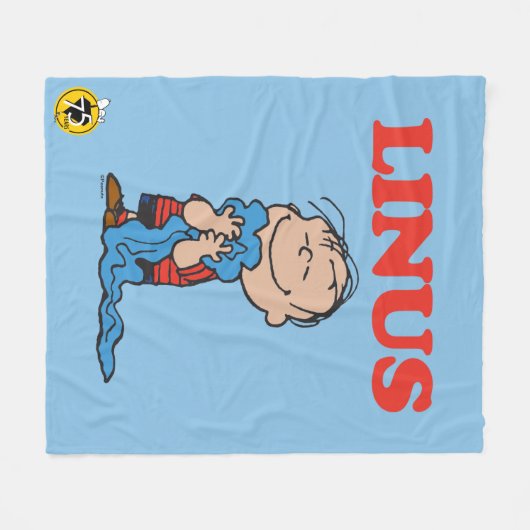 pinda's | Linus Blanket Smile Fleece Deken (Voorkant (Horizontaal))