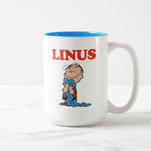 pinda's   Linus Blanket Smile Tweekleurige Koffiemok