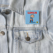 pinda's | Linus Blanket Smile Vierkante Button 5,1 Cm (In situ)
