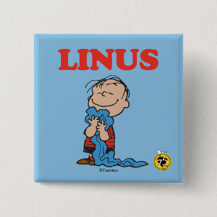 pinda's Linus Blanket Smile Vierkante Button 5,1 Cm