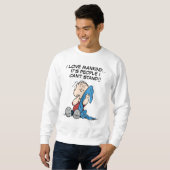 pinda's | Linus en Zijne Blanket Trui (Voorkant volledig)