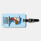 pinda's | Linus in zijn honkbaluitrusting Bagagelabel (Voorkant horizontaal)