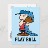 pinda's | Linus in zijn honkbaluitrusting Briefkaart (Voorkant / Achterkant)