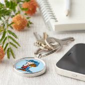 pinda's | Linus in zijn honkbaluitrusting Sleutelhanger (Zijkant)