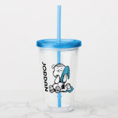 pinda's | Linus & Snoopy Acryl Drinkbeker (Voorkant)