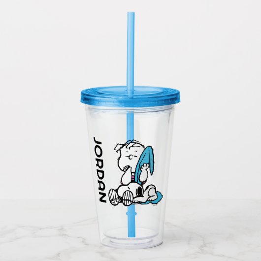pinda's | Linus & Snoopy Acryl Drinkbeker (Voorkant)