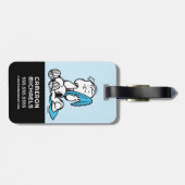 pinda's | Linus & Snoopy Bagagelabel (Achterkant horizontaal)