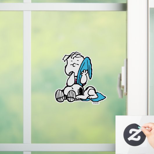 pinda's | Linus & Snoopy Raamsticker (Huis)