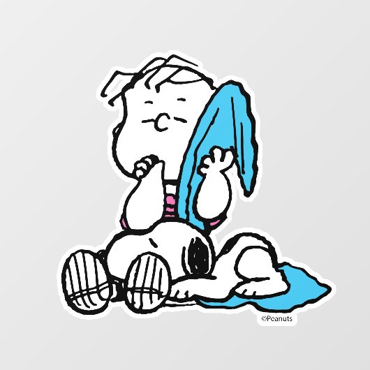 pinda's | Linus & Snoopy Raamsticker (Vel)