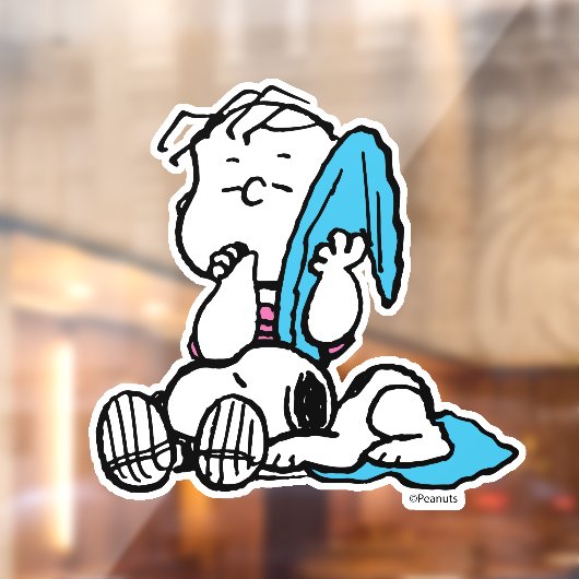 pinda's | Linus & Snoopy Raamsticker (Vel 2)