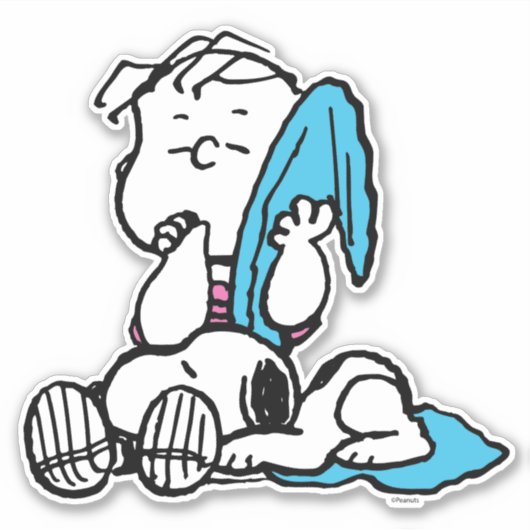 pinda's | Linus & Snoopy Sticker (Voorkant)