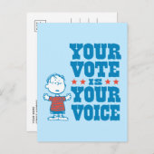 pinda's | Linus - Uw stem is uw keuze Briefkaart (Voorkant / Achterkant)
