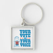 pinda's | Linus - Uw stem is uw keuze Sleutelhanger (Voorkant)