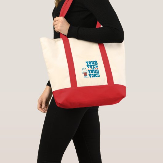 pinda's | Linus - Uw stem is uw keuze Tote Bag (Voorkant (product))