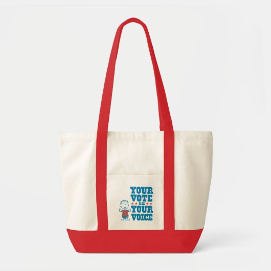 pinda's | Linus - Uw stem is uw keuze Tote Bag (Voorkant)
